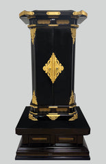 Vintage 6450 Premium Black Lacquer Pagoda Style Butsudan with Automatic Inner Doors (Copy)