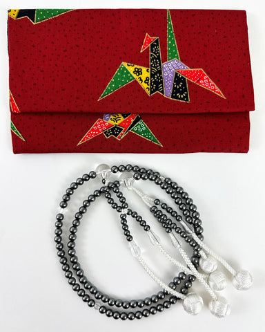 Black Pearl Beads with Knitted Tassels Beads Set - Large Beads (Large Beads Case) #2