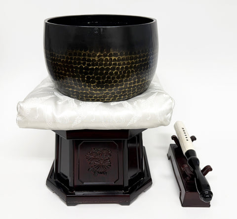 Vintage No. 9 Bell (10.5" Diameter) with Red Sandalwood Base Set