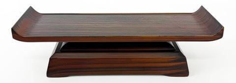 Used 7.5" L Deluxe Brown / Ebony Water Cup Table