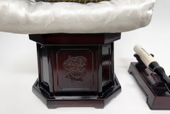 Vintage No. 9 Bell (10.5" Diameter) with Red Sandalwood Base Set