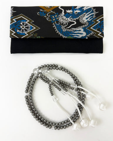 Black Pearl Beads with Knitted Tassels Set - Large Beads (Large Beads Case) #4