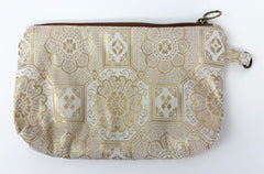 Gold Threaded Kimono Fabric Beads Case (Extra Large) #2