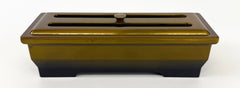 *Irregular 7.4" Long Two-Tone (Bokashi) Incense Burner with Cover