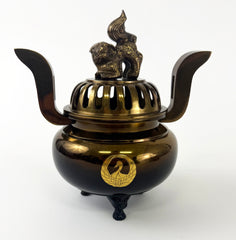 Vintage Ex Large Bokashi Powdered Incense Burner with Crane Logo