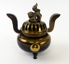 Vintage Ex Large Bokashi Powdered Incense Burner with Crane Logo