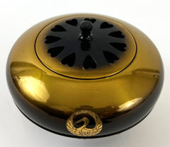 Vintage Bokashi (Two-Tone) Metal Powdered Incense Burner with Crane Logo
