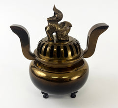 Vintage Ex Large Bokashi Powdered Incense Burner with Crane Logo