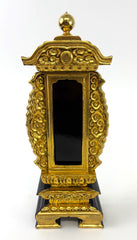 Vintage Gold and Black Wooden Memorial Tablet (Ihai)