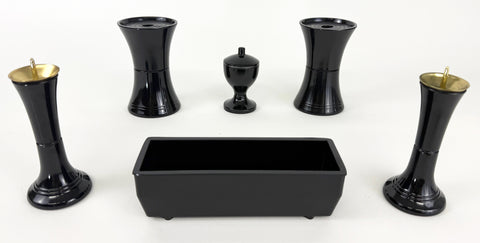 6 Piece Black Butsugu Set