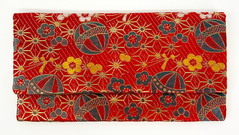 Premium Silk Kimono Fabric Beads Case (Large) #13