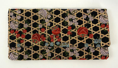 Premium Silk Kimono Fabric Beads Case (Large) #16