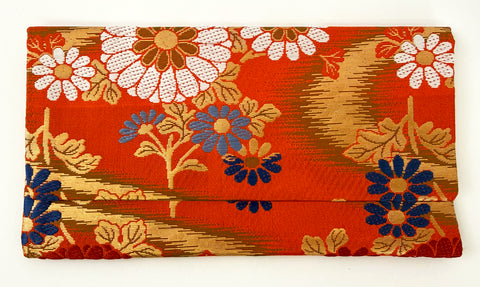 Premium Silk Kimono Fabric Beads Case (Large) #17