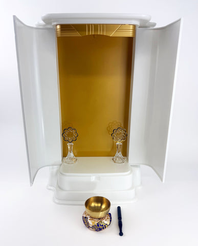 19 White Butsudan Set #1