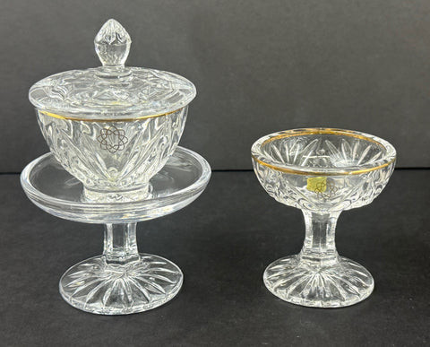 Crystal Water & Rice Cup Set with S.G.I. Logo