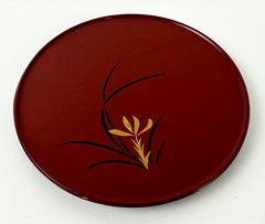 5.25" Diameter Red Round Fruit Dish