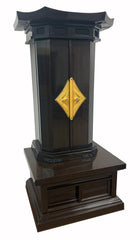 Used 5706 Ebony Wood with Pagoda-Style Roof Butsudan