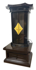 Used 5706 Ebony Wood with Pagoda-Style Roof Butsudan