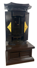 Used 5706 Ebony Wood with Pagoda-Style Roof Butsudan