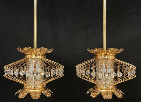 Medium Crystal Hanging Lanterns (Display Model) #2