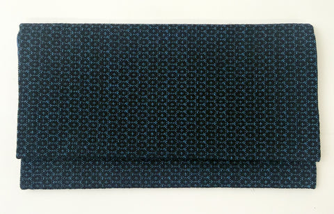 Black & Turquoise Beads Kimono Fabric Beads Case (Large)