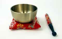 Premium Kimono Fabric Bell Cushion Set - No. 2.8 (3.5" Diameter) #4