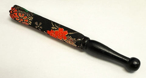Black and Neon Red Wood Bell Stick (6.0" Long) for No. 2.8 (3.5" Diameter) Bell