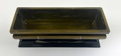 Vintage 8.25" Long Premium Bokashi (Two-Tone) Metal Incense Burner with Flying Crane