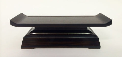 7.5" L Deluxe Brown Ebony Water Cup Table