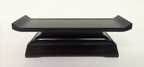 7.5" L Deluxe Brown Ebony Water Cup Table