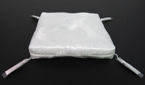 White Square Bell Cushion for No. 4 (5" Diameter) Bell