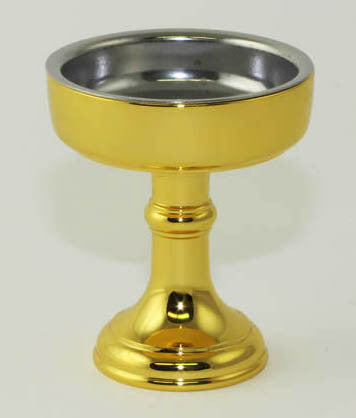 24K Gold Plated Rice Cup with Removable Metal Insert