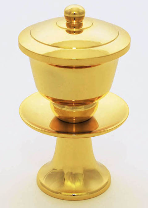 Large 24K Gold Plated Water Cup with Removable Metal Insert