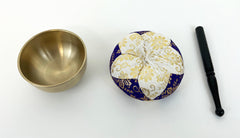 No. 2.8 (3.5" Diameter) Purple & White Cushion Bell Set