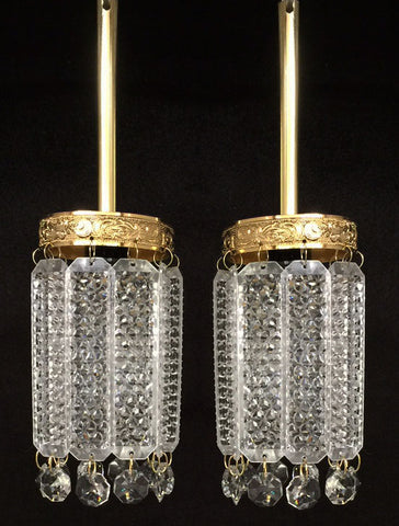 Small Crystal Hanging Lanterns