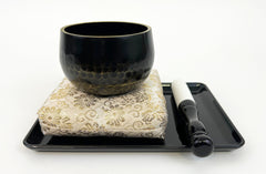 No. 3 (3.6" Diameter) Bell with Black Tray and Gold Cushion Set