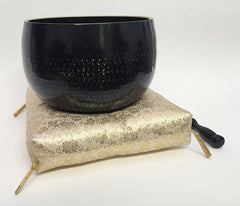No. 10 Hand Pounded Bell (13" Diameter) with Gold Cushion with Bell Stick