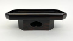 Used Large Ebony Wood Fruit Dish