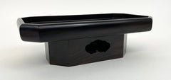Used Large Ebony Wood Fruit Dish