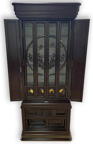 Premium 5402 Cherry/Red Sandalwood Butsudan with Shoji Screen Doors (Display Model)