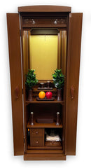 5025 Walnut Butsudan with Pull Out Table
