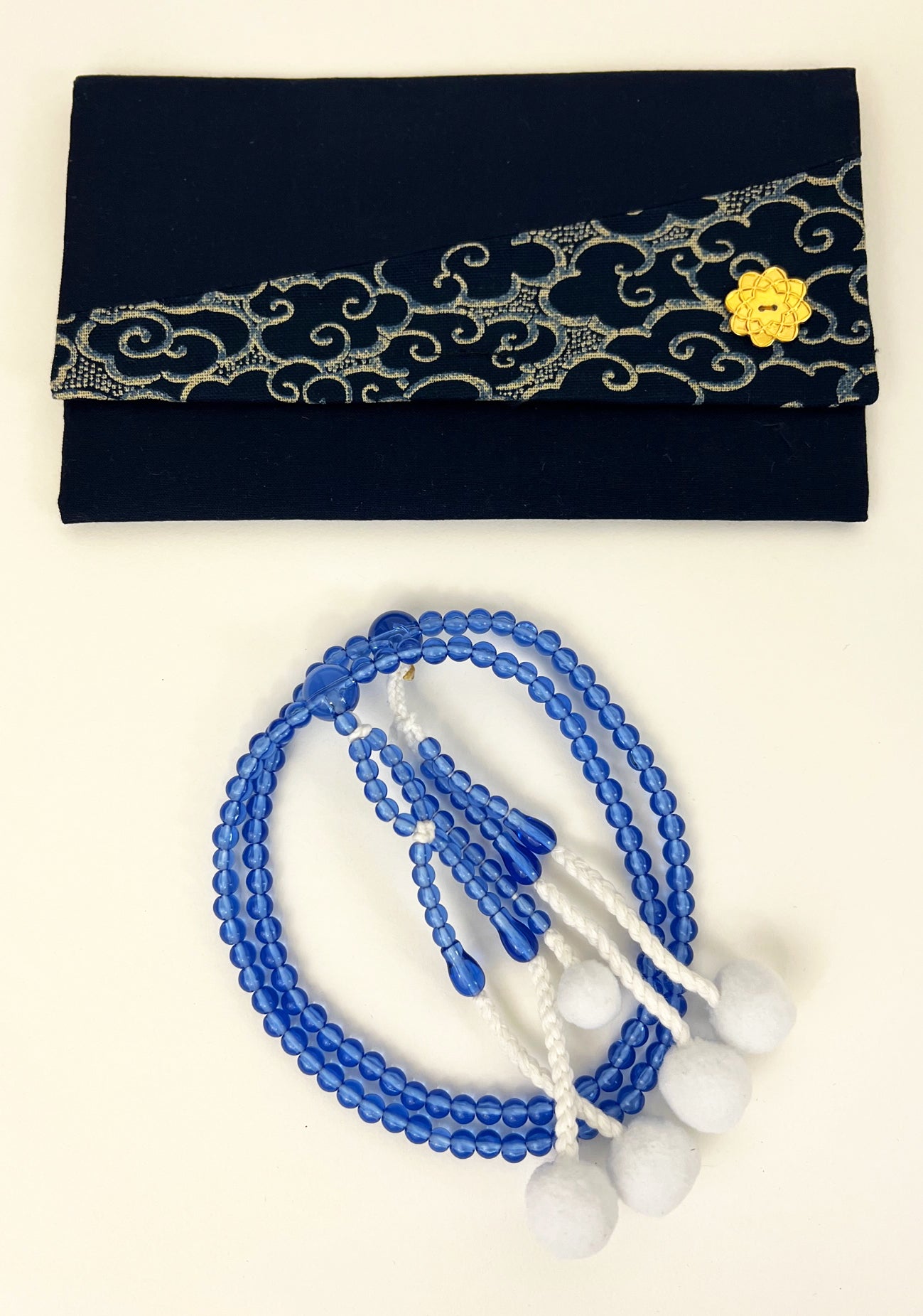 Sapphire Blue Beads Set with S.G.I. Logo - Large Beads (Large Beads Case) #4