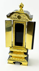 Premium Japanese Black Lacquered with Golden Trim Ihai Memorial Tablet
