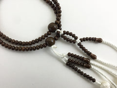 Premium Ironwood Beads with Knitted Tassels