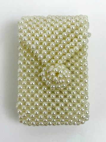 Pearl Beaded Omamori Gohonzon Case with Chain