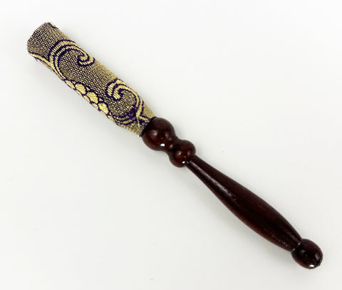 Purple & Gold Decorative Wooden Bell Stick (4.75" Long) for No. 2.8 (3.5" Diameter) Bell