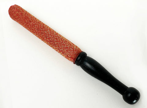 Orange & Gold Decorative Wood Bell Stick (5" Long) for No. 2.8 (3.5" Diameter) Bell