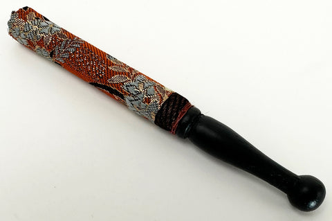 Floral Patterned Wooden Bell Stick (5" Long) for No. 2.8 (3.5" Diameter) Bell
