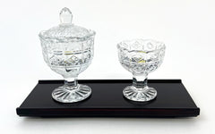 6.75" L Ebony Flat Water Cup Table