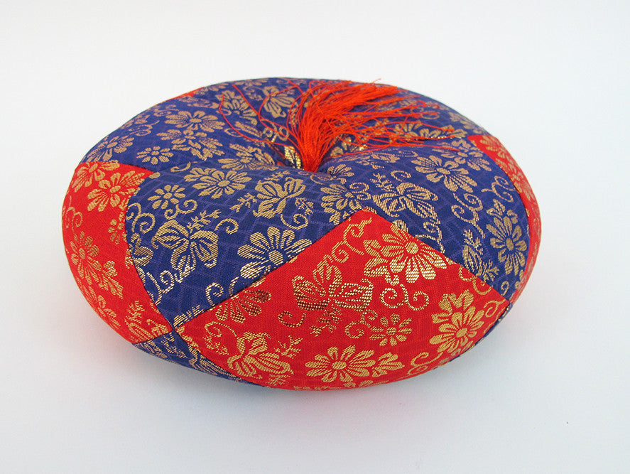 Purple & Red Round Bell Cushion for No. 7 (8.5" Diameter) Bell